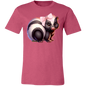 Adorable Baby Skunk with pink bow Croquette Style Bella Canvas Tee Comfort Colors