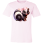 Adorable Baby Skunk with pink bow Croquette Style Bella Canvas Tee Comfort Colors