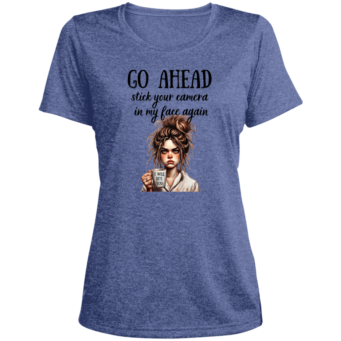 LST360 Ladies' Heather Scoop Neck Performance Tee