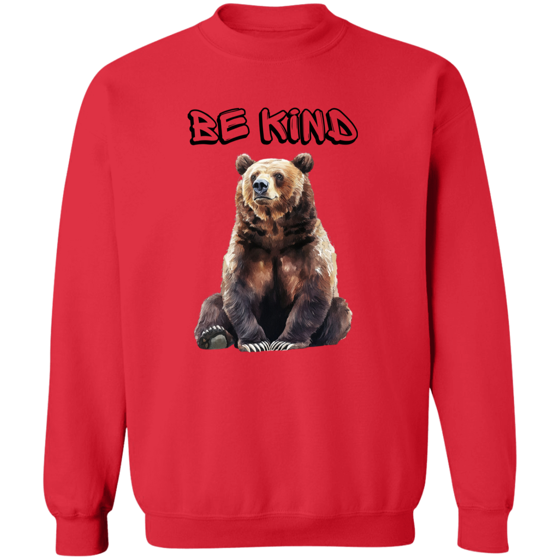 Be Kind Cute Bear, Mama Bear, Grizzly/ Soft Cozy Sweatshirt in Fall Colors