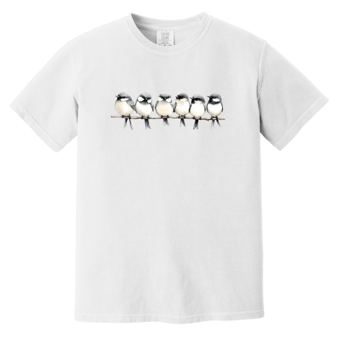 Birds on a Branch Watercolor Bird Art Heavyweight Comfort Colors Fall Tshirts