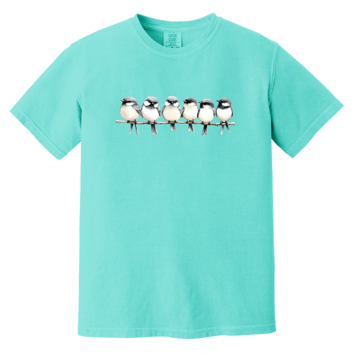 Birds on a Branch Watercolor Bird Art Heavyweight Comfort Colors Fall Tshirts