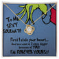 TO MY SEXY SOULMATE/ I STOLE YOUR HEART/ LOVE KNOT NECKLACE